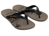 Chinelo Rider Feel Graphics - Bege/Marrom/Amarelo