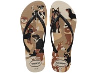 Havaianas Slim Pets - Dourado/Preto/Branco/Bege