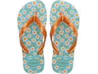 Chinelo Infantil Havaianas Kids Flores - Azul Maceió