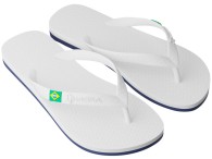 Chinelo Ipanema Brasil Light - Branco/Branco